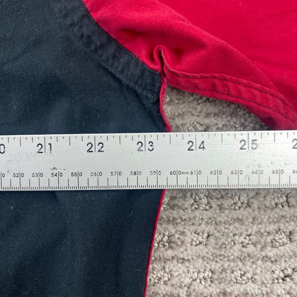 Vintage 1999 Labatt Brier Shirt Women Large Black Red Yellow Button Up Curling - Picture 8 of 9